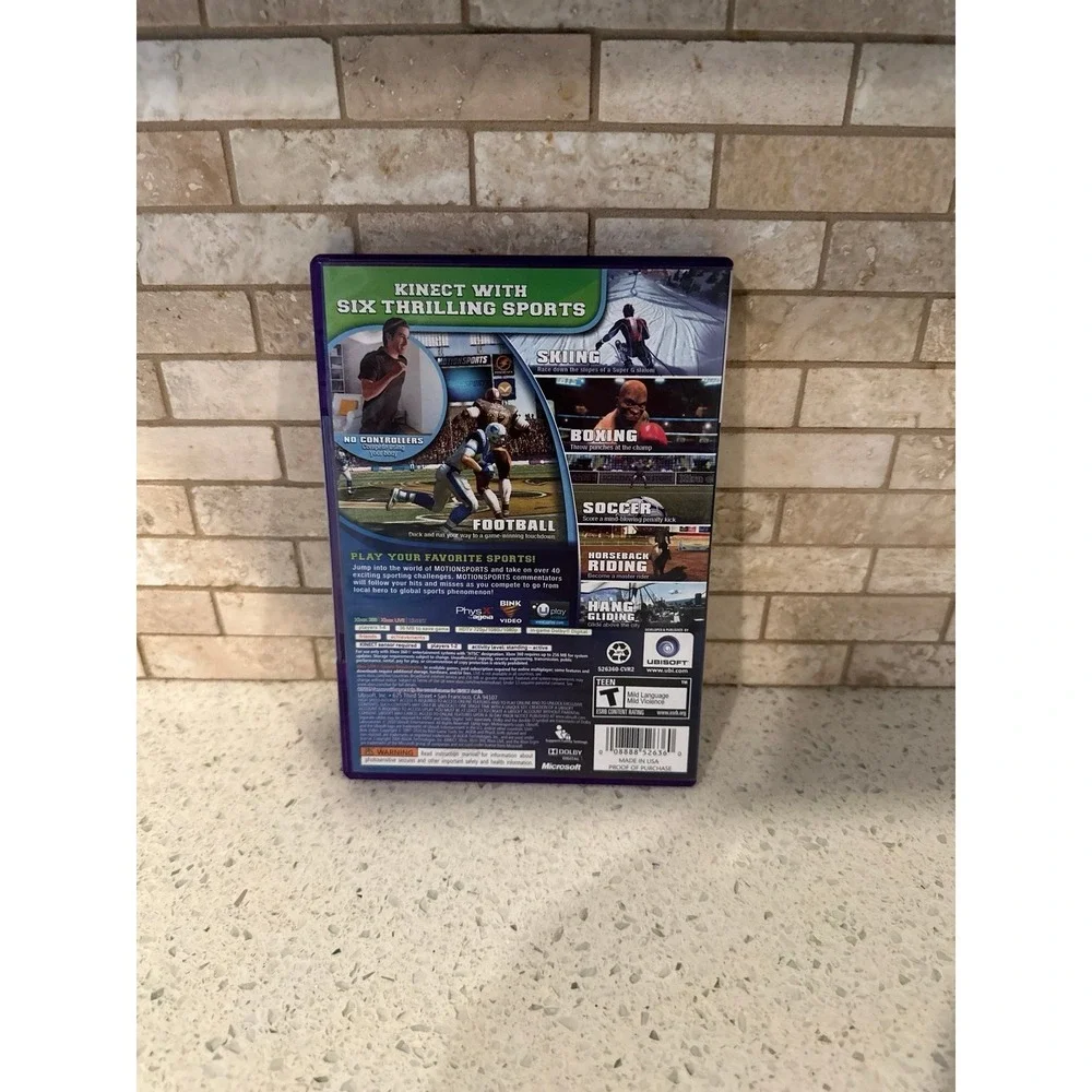 Motion sports‎ play for real Xbox Kinect